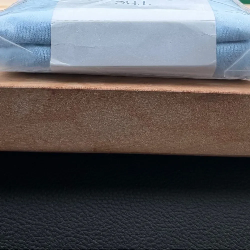 The Company Store Classic Jersey Knit Pillowcase Set, Standard, Cloud Blue. NWOT